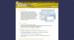 Desktop Screenshot of lottofilter.de