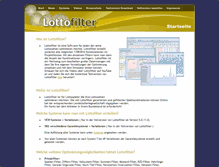 Tablet Screenshot of lottofilter.de